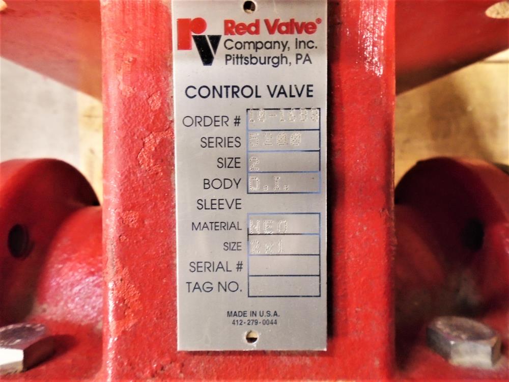 Red Valve 2" DI Control Valve w/ BLX Positioner & BLX Transmitter, Series 5200